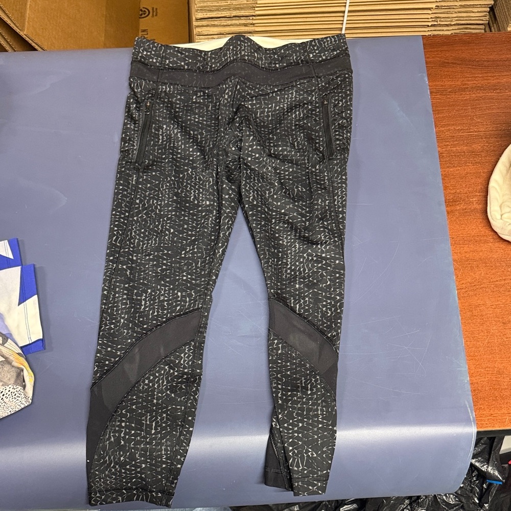 lululemon athletica Black Patterned Leggings